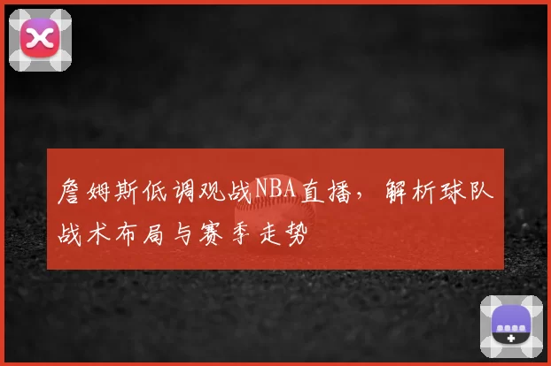 詹姆斯低调观战NBA直播，解析球队战术布局与赛季走势